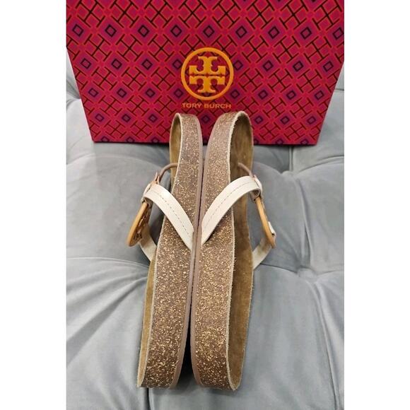 Tory Burch Miller Cloud Leather Sandals Womens Shoes 13 New - Picture 16 of 16